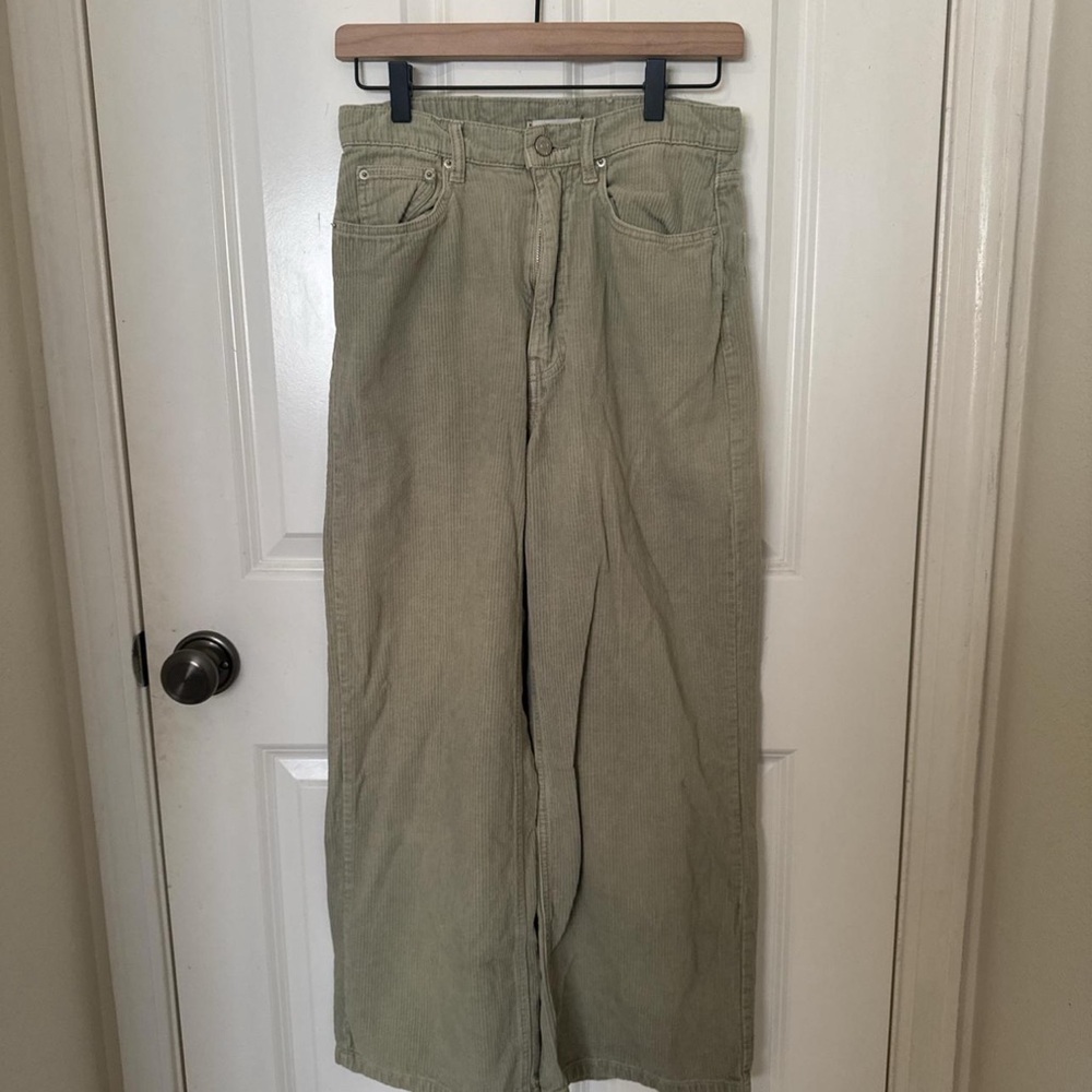 BDG Light Green Corduroy Pants